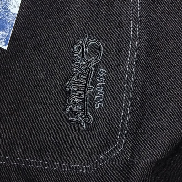 South Pole Vintage Black Denim Shorts NEW - Picture 3 of 5